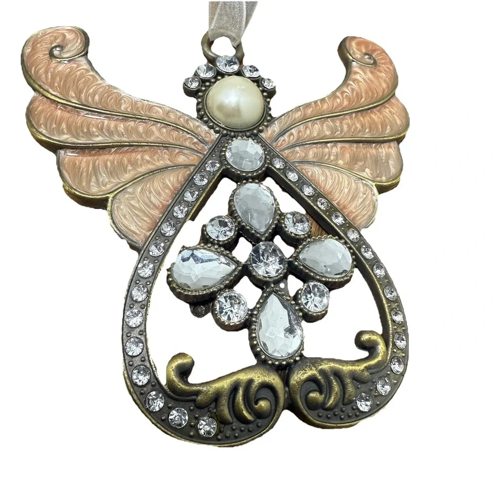 Pewter And Enamel‎ Guardian Angel Ornament
